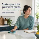 Fictional home cleaning ad: Make space for your own plans.